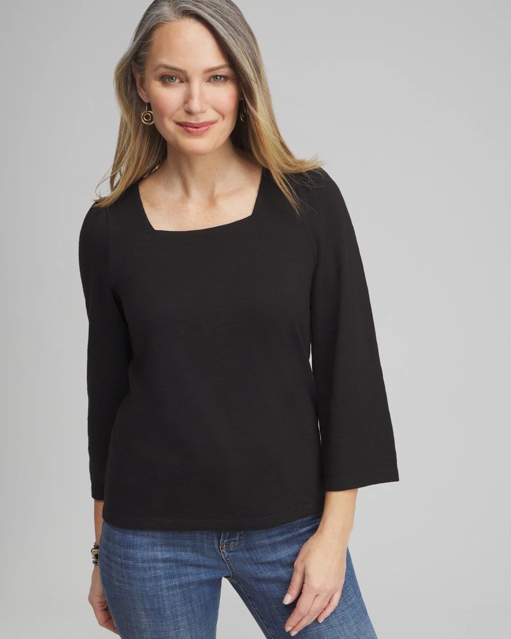 Square Neck Bell Sleeve Top | Chico's